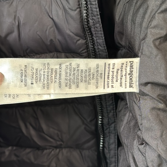 Black Quilted Patagonia kids jacket - Picture 9 of 9